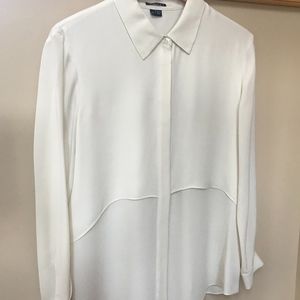 Theory  Cream Blouse